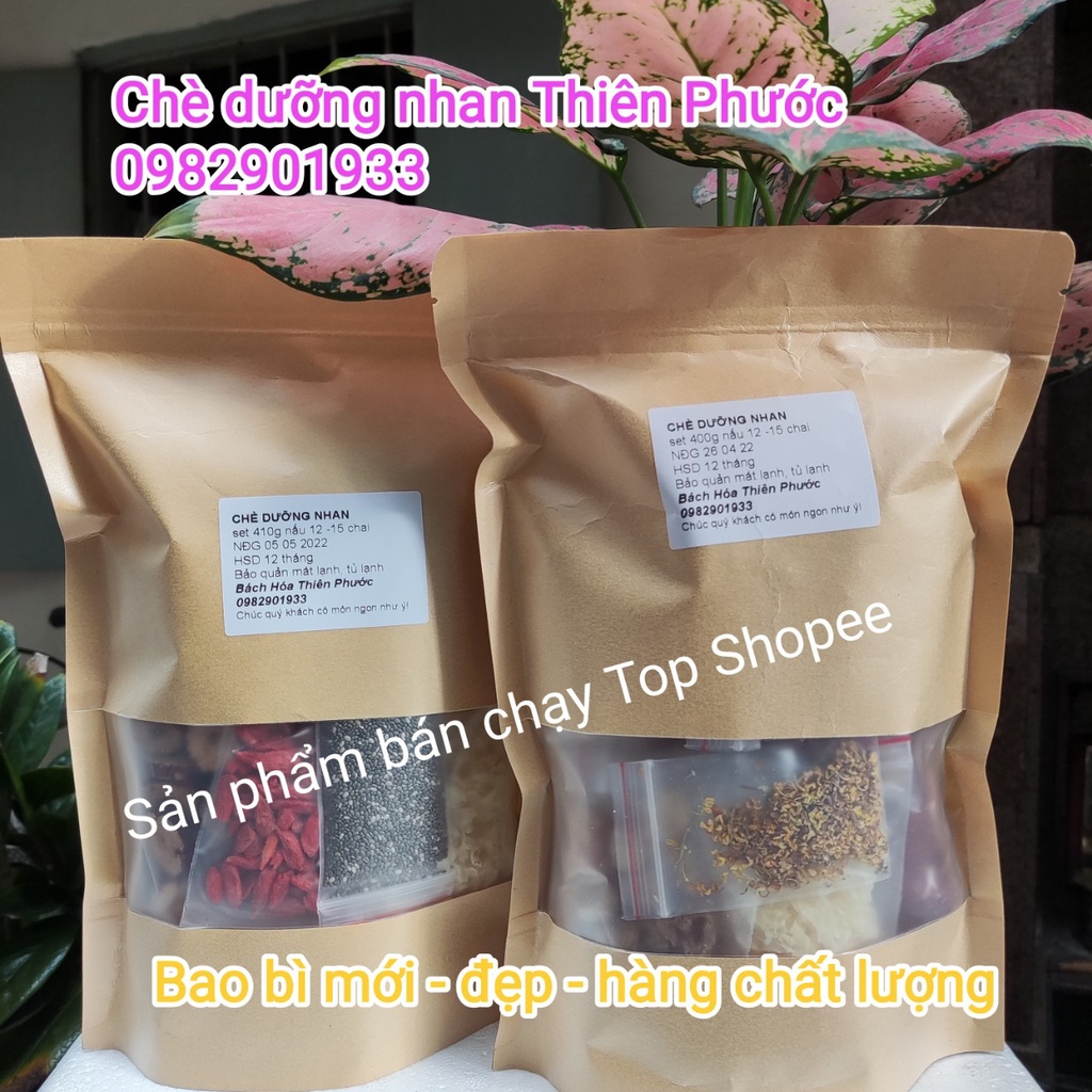 Chè dưỡng nhan Thiên Phước set 14 vị siêu rẻ và chất lượng tặng 100g đường phèn (DN400)