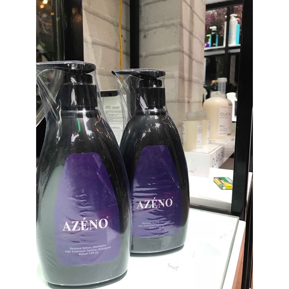 Dầu Gội Tím Khử Vàng AZENO cho tóc nhuộm màu thời trang, tóc tẩy , tóc bạch kim