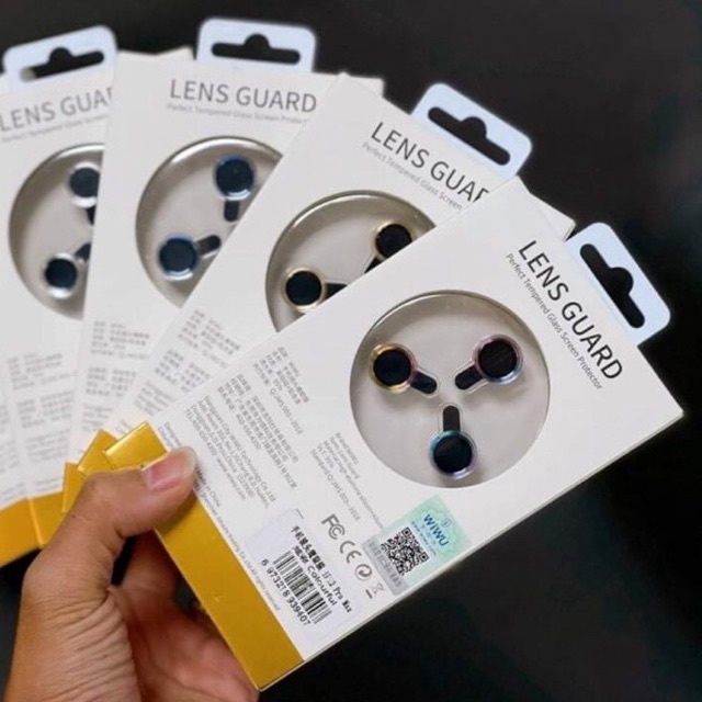 Khung dán bảo vệ 3 mắt camera iPhone 12 , IPhone 12 Pro Max chính hãng Wiwu Lens Camera cao cấp