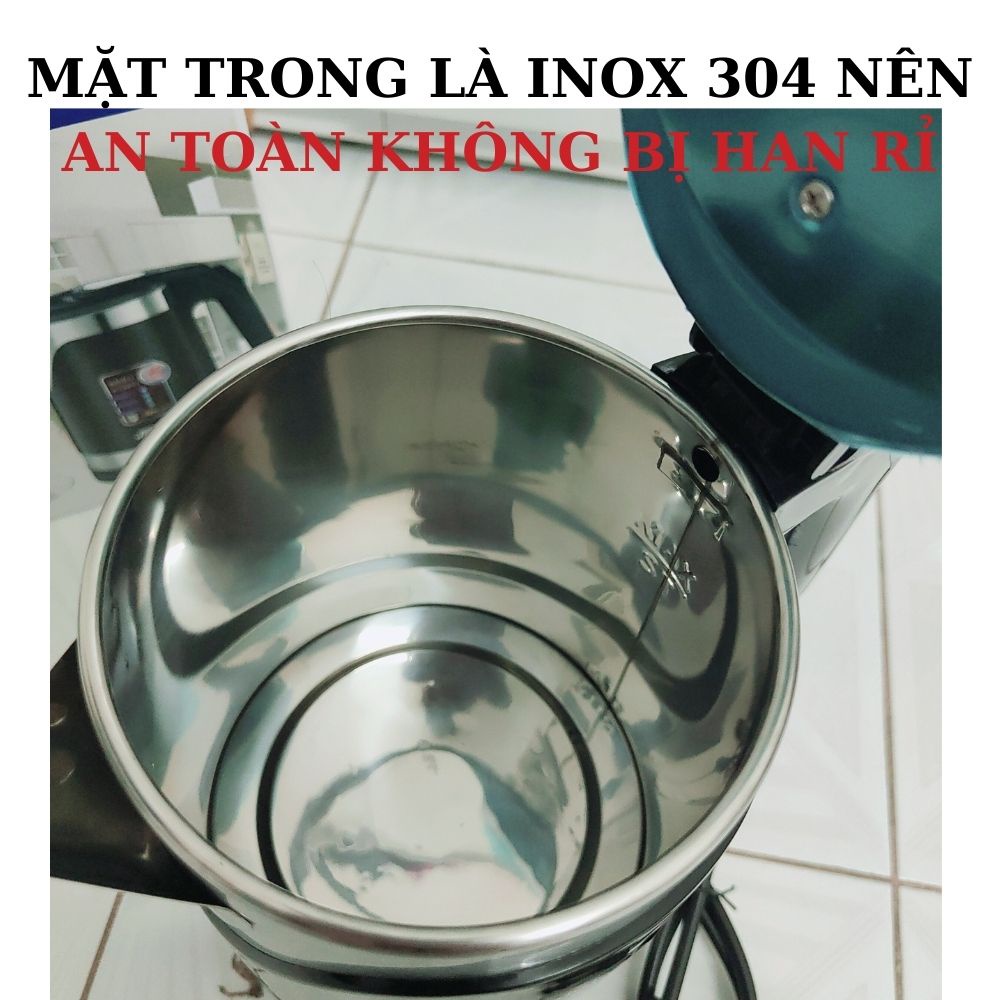 Ấm Siêu Tốc Chống Phỏng Công Suất Lớn Jiplai 2.5L Mẹ Gạo,ấm đun ước Chigo công suất lớn dung tích 1.8 Lít