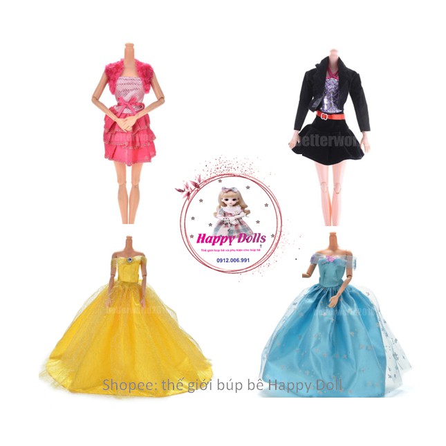 Quần áo Đầm váy cho búp bê Barbie búp bê 30cm đầm Dạ hội Dự tiệc Công sở đồ chơi búp bê cho bé gái