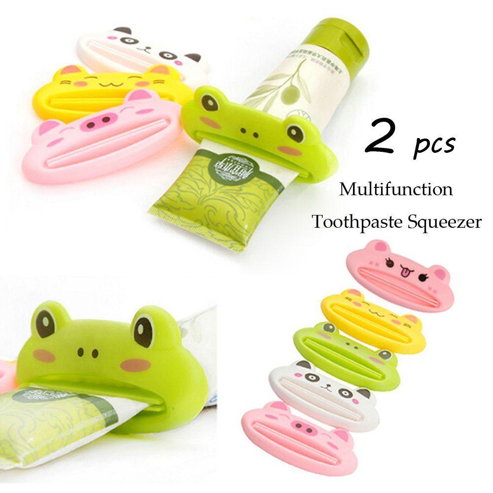 Bộ 2 Dụng Cụ Nặn Kem Đánh Răng Đa Năng Họa Tiết Hoạt Hình DAPHS