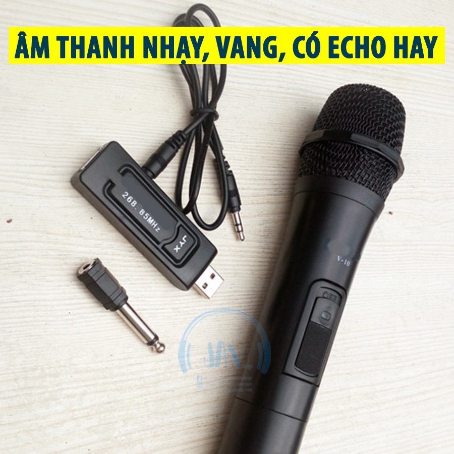 [BH 24 THÁNG] Combo 2 Micro Karaoke Bluetooth Không Dây Song Ca V20 -  Âm vang có ECHO - Thu Âm Nhạy - Không Bị Rè Hú