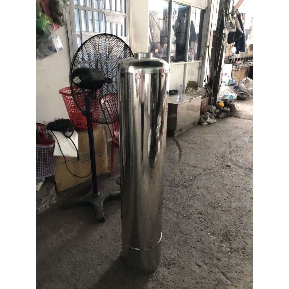 1 cái vỏ bình lọc nước inox phi 250 Dùng van 3 ngã