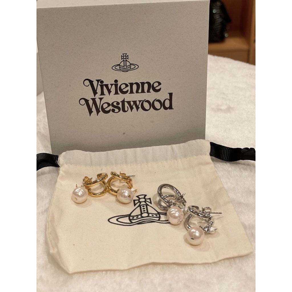 Khuyên Tai Vivienne West wood Vivienne West wood Marila Ngọc Trai Hình Dạng Đặc Biệt