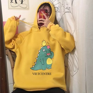Áo Khoác Hoodie Form Rộng KHỦNG LONG KHÓC NHÈ Unisex Hot Trend - VIETCENTRE
