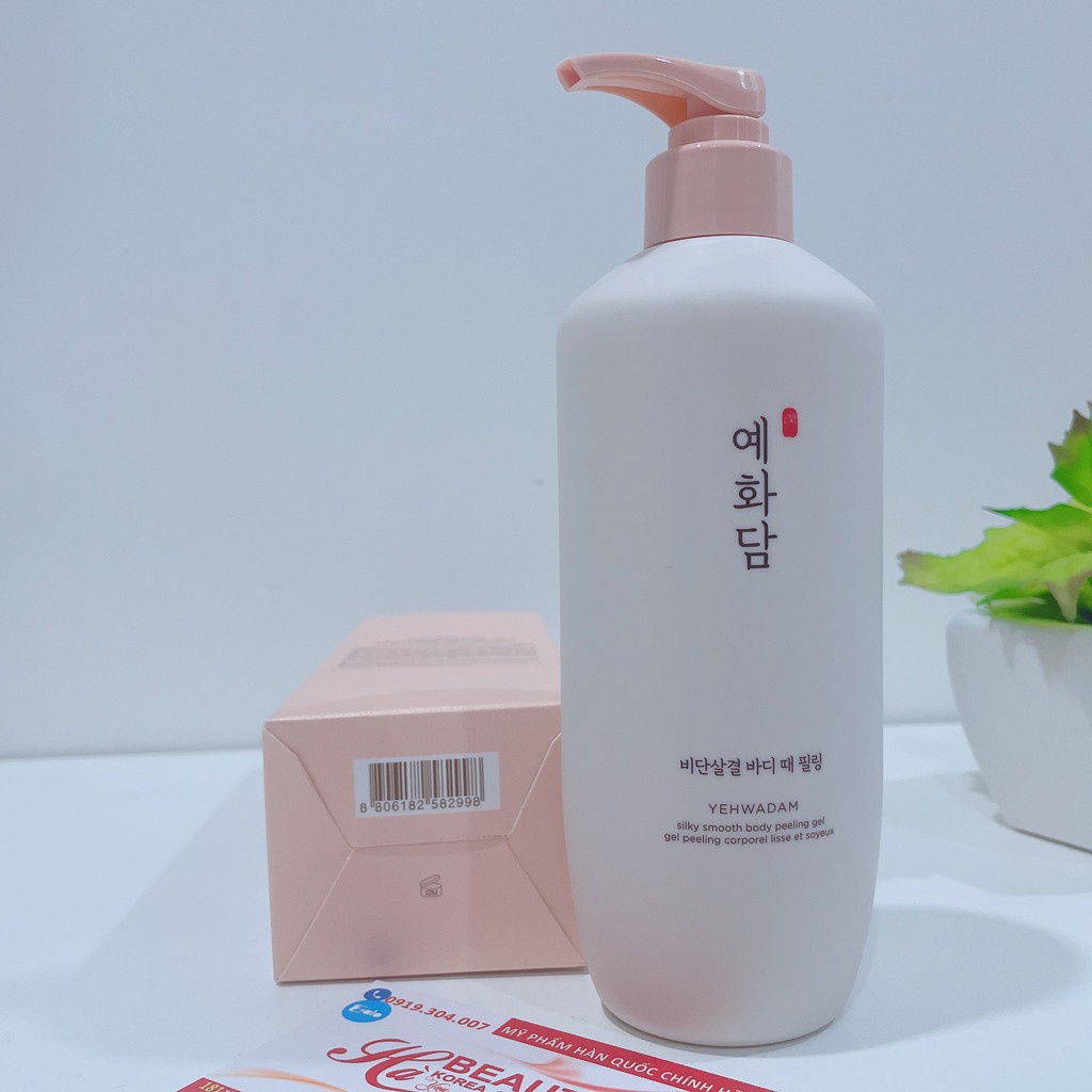 Tẩy tế bào chết toàn thân da chết toàn thân The Face Shop Yehwadam Silky Smooth Body Peeling Gel 300ml