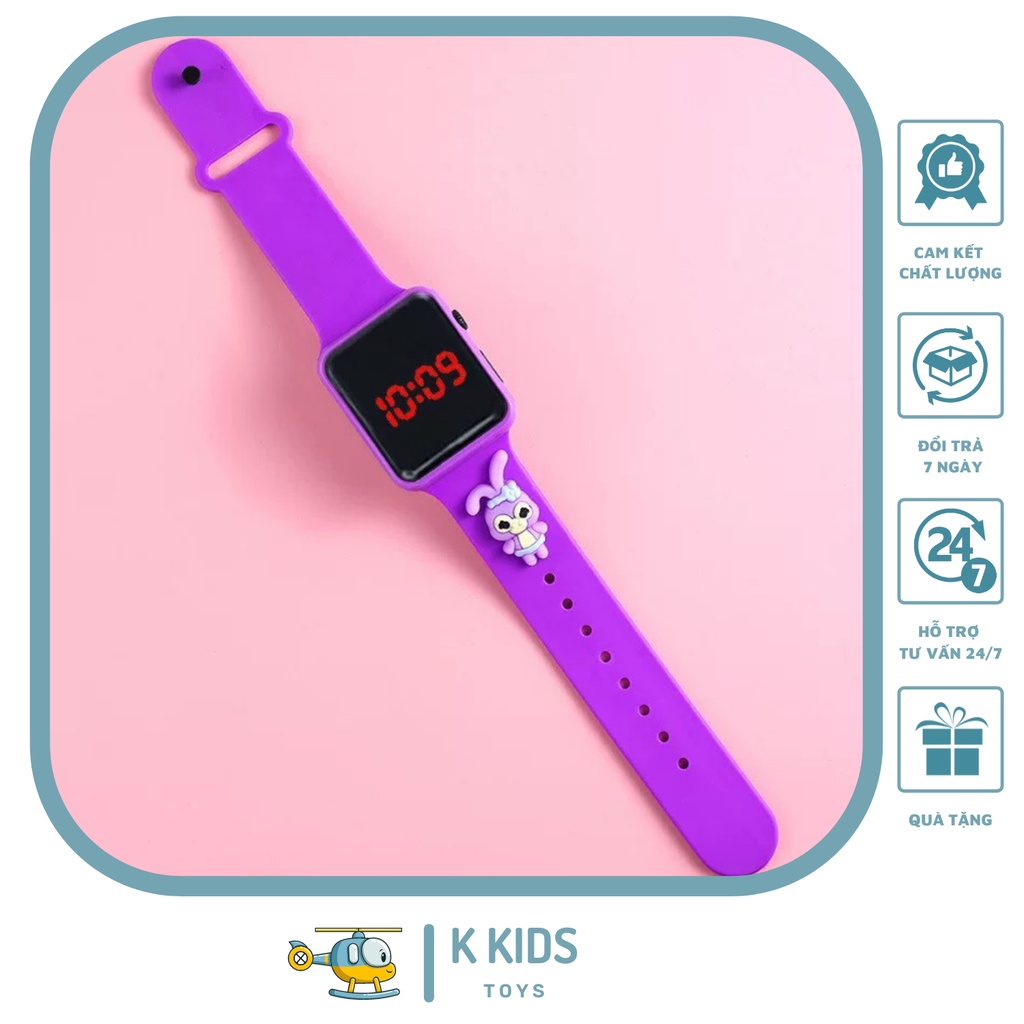 Đông hồ trẻ em DISNEY ZGO vuông dễ thương | BigBuy360 - bigbuy360.vn