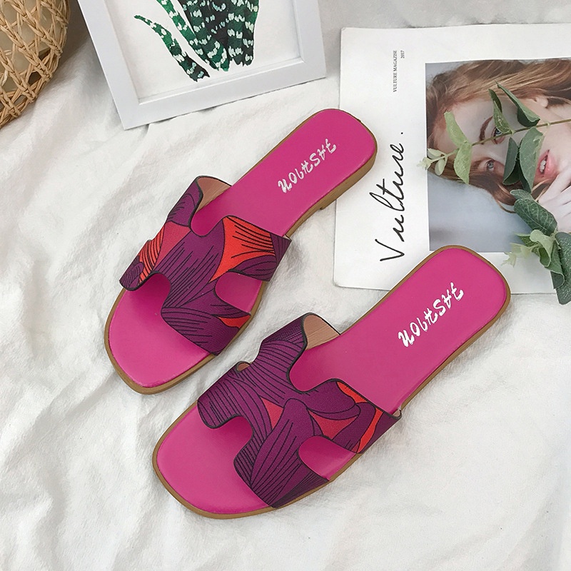 Big Size 35-41 Dép Sandal Đế Bằng Thời Trang Mùa Hè 02182 Dành Cho Nữ