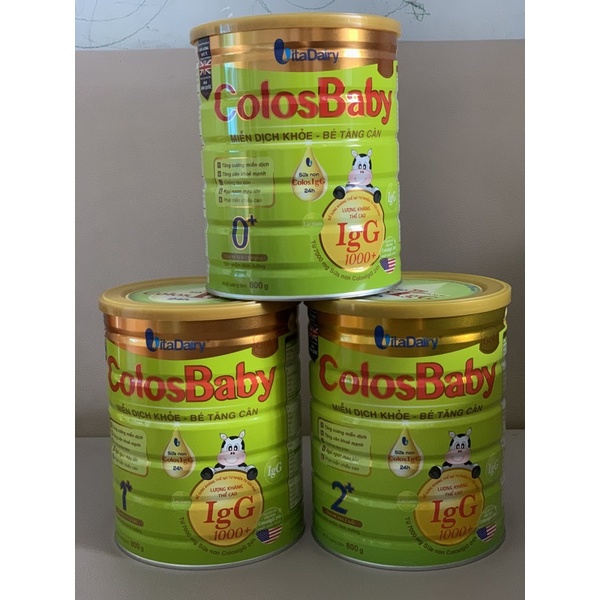 ( Có tích điểm)Combo 3 Lon colosbaby gold 0+ 1+ 2+ 800g 1000IgG ( Date mới nhất 2024)