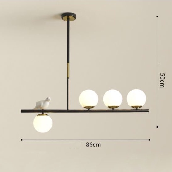 Đèn thả MONSKY WARRI phong cách hiện đại trang trí nội thất cao cấp - kèm bóng LED chuyên dụng.