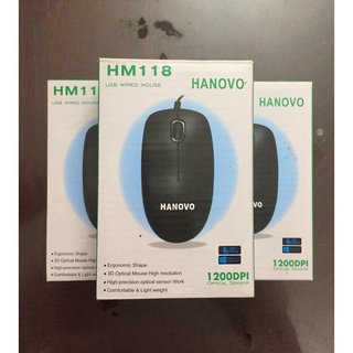 Chuột văn phòng có dây hm118 hanovo- nhập khẩu