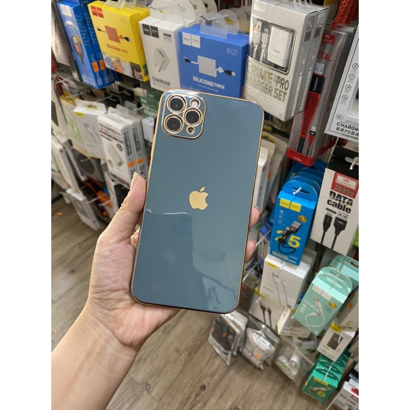 Ốp lưng iphone 6,6S Plus,7, 7Plus,8, 8Plus,XS Max, 11 Pro Max - Nhựa dẻo -- VIỀN BÓNG -- Thiết kế viền vuông