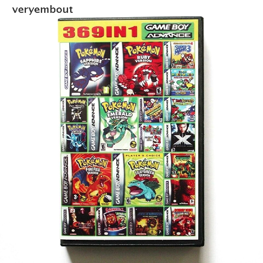 Thẻ Game Boy Advance GBA SP NDS NDSL 369 Trong 1 Chuyên Dụng
