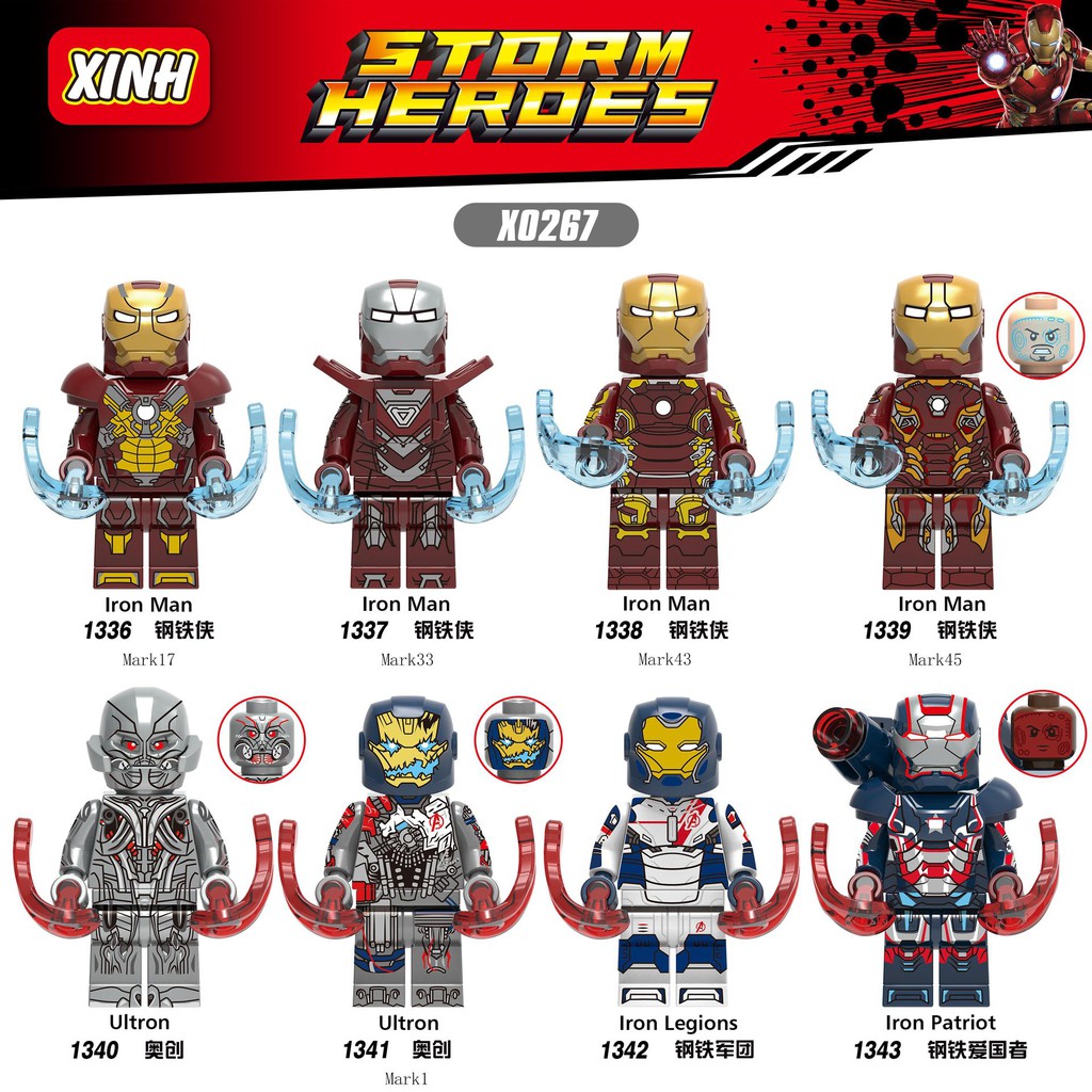 Mô hình lắp ráp play nhân vật Iron Man X0267