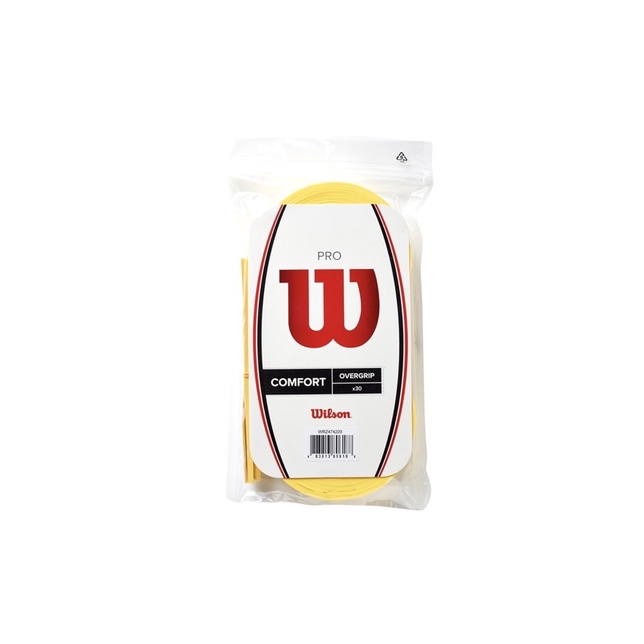 WILSON PRO OVERGRIP VÀNG - Da quấn cán vợt tennis WRZ474220 gói 30 miếng