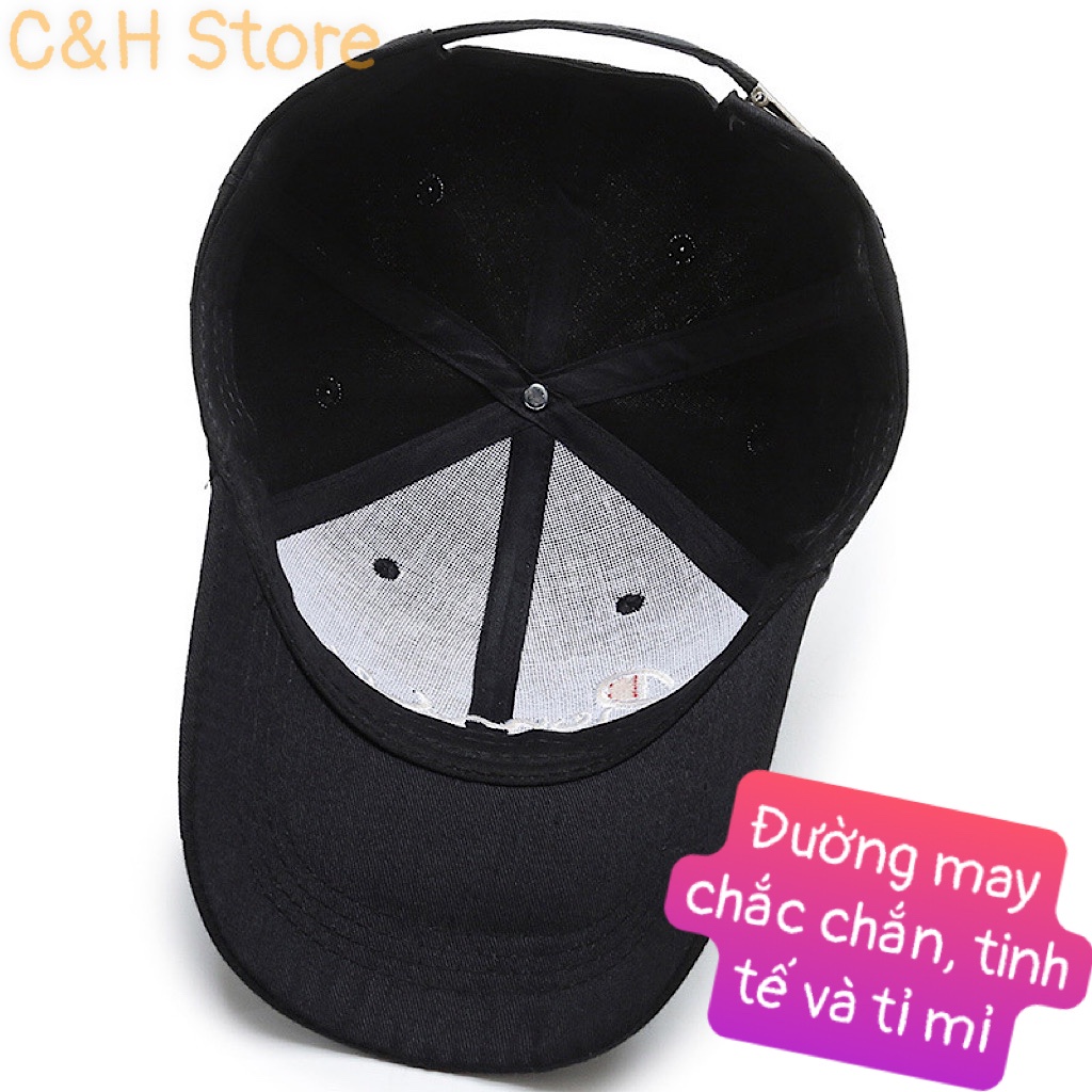Mũ lưỡi trai, nón kết nam nữ form unisex phong cách ulzzzang Hàn Quốc cá tính năng động vải kaki cotton Nl1