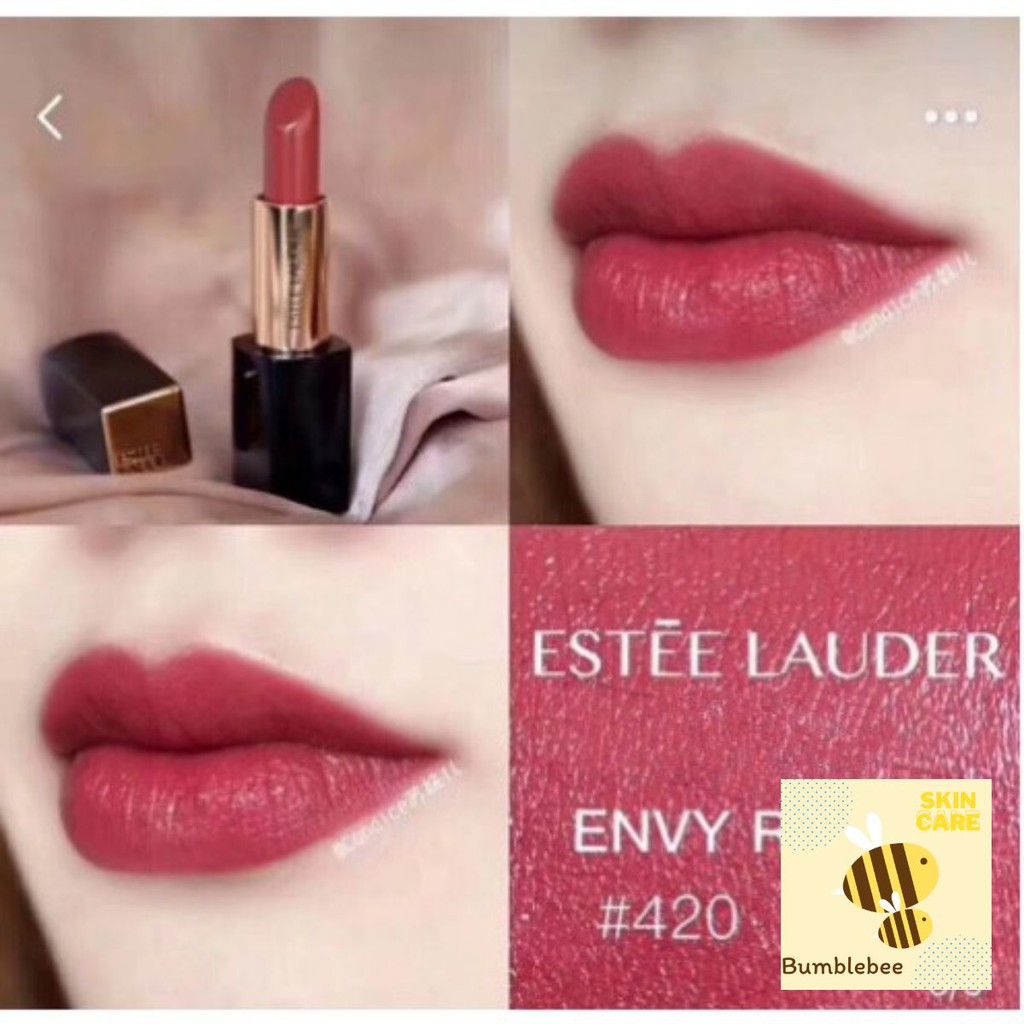(AUTH) Son Lì Estee Lauder màu 420 Đỏ Hồng Nhiều Dưỡng