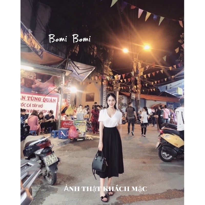 (HÀNG ĐẸP) CHÂN VÁY XẾP LY MIDI DÀI BASIC CỰC XINH | BigBuy360 - bigbuy360.vn