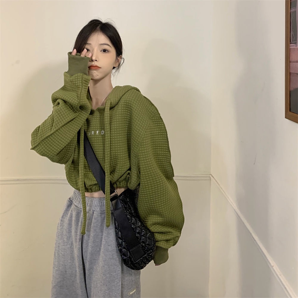 COZOK Áo Hoodie tay dài kiểu dáng đơn giản hợp thời trang