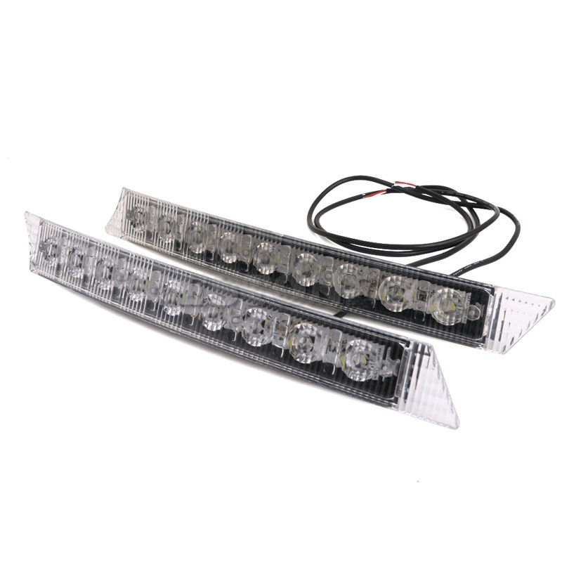 Set 2 Dải Đèn LED 9 Bóng Gắn Mui Xe Hơi Chuyên Dụng