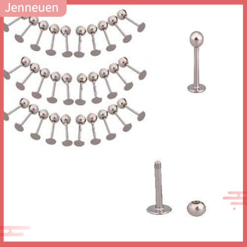 Set 10 Khuyên Đeo Cơ Thể / Môi / Cằm Bằng Thép Không Gỉ
