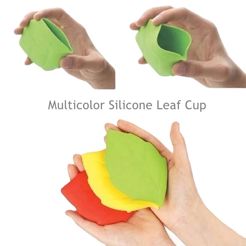 Cốc uống nước bằng silicon đa năng màu sắc ngẫu nhiên