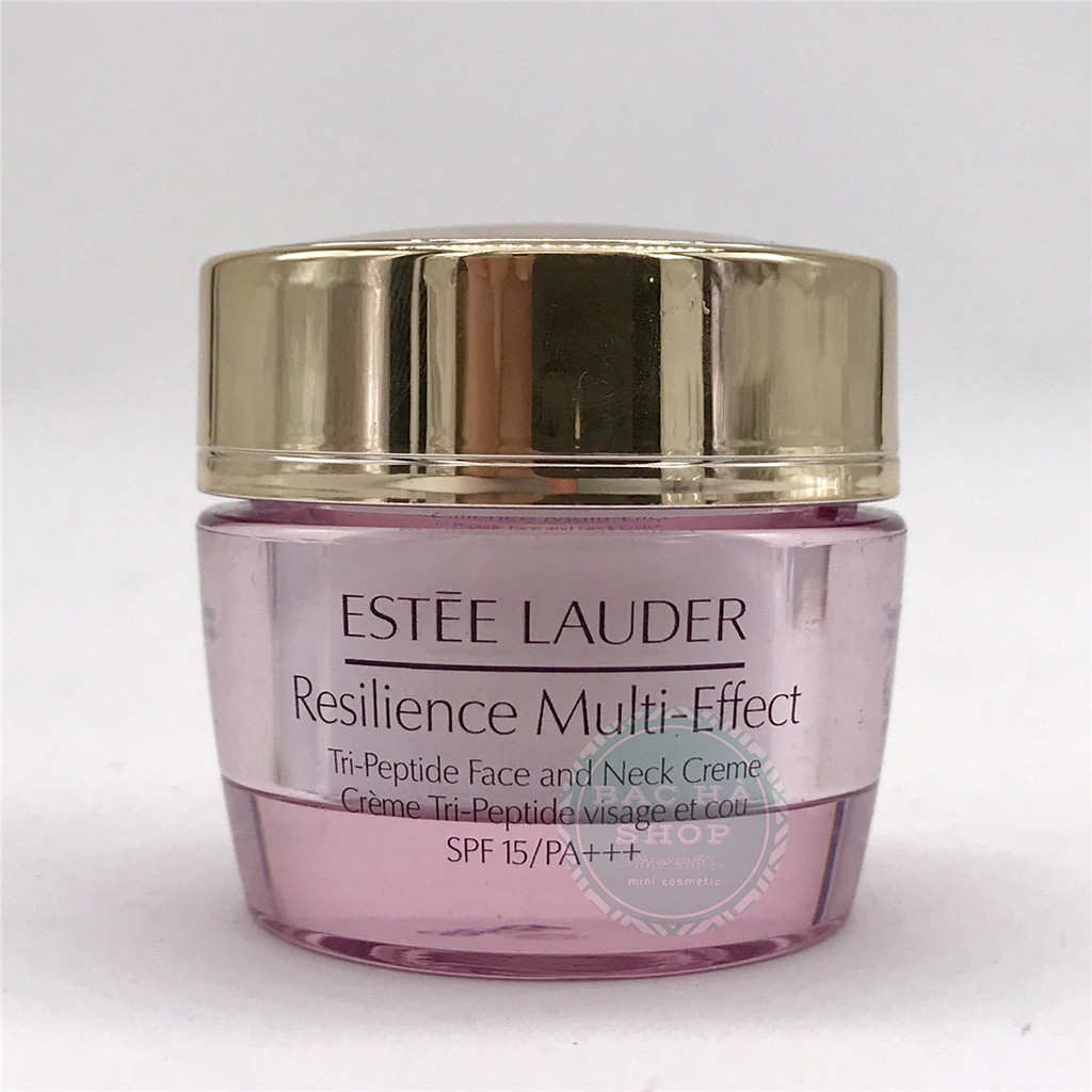 Kem dưỡng chống lão hóa nâng cơ mặt & cổ Estee Lauder Resilience Multi-Effect Tri-Peptide Face & Neck Creme 15ml - Mini