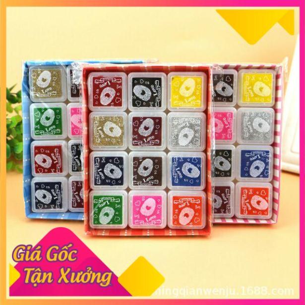 Bộ 12 màu mực in dấu vân tay - MỘC XINH