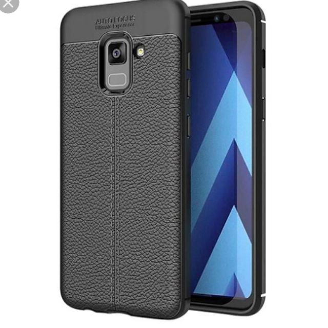 Ốp lưng Samsung J6 , J6 plus , J8 vân da Auto focus cao cấp