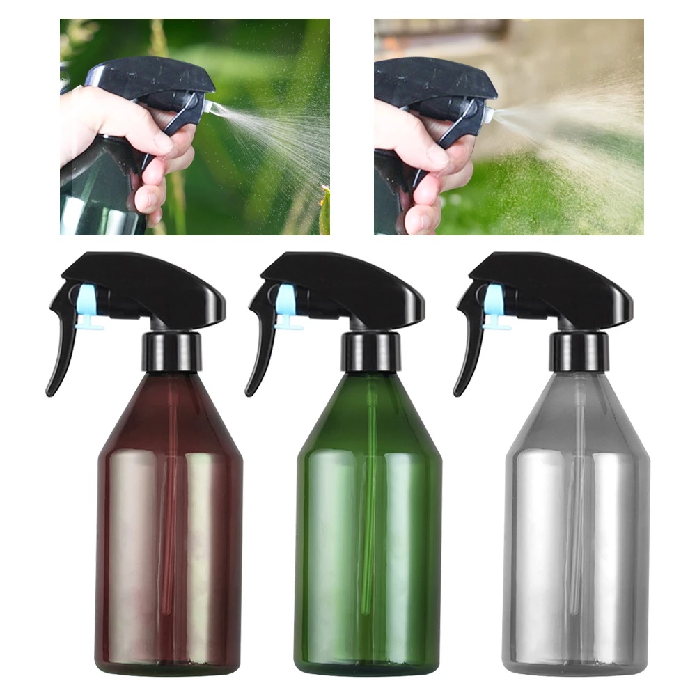 Bình xịt bóp tay bằng nhựa với vòi bơm kiểu dáng trong suốt tiện dụng trang điểm/làm tóc