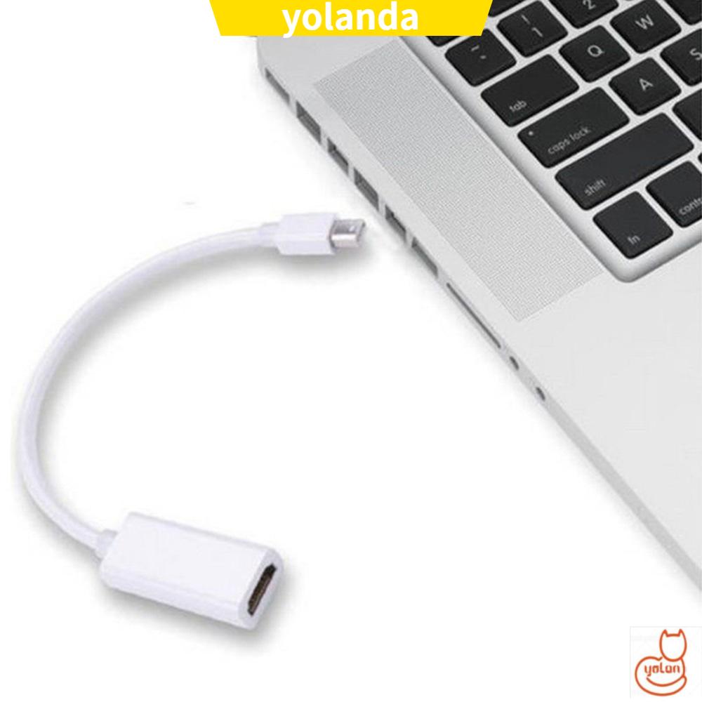 ☆YOLA☆ New Mini Display Port DP To HDMI HD Thunderbolt Adapter High Speed White Home Supply Electronic Cable