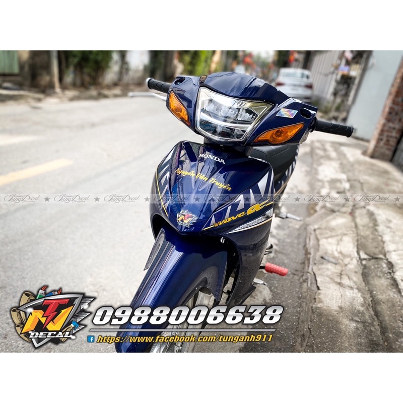 Tem Xe Wave Alpha - Tem 2010 dán xe Tím than