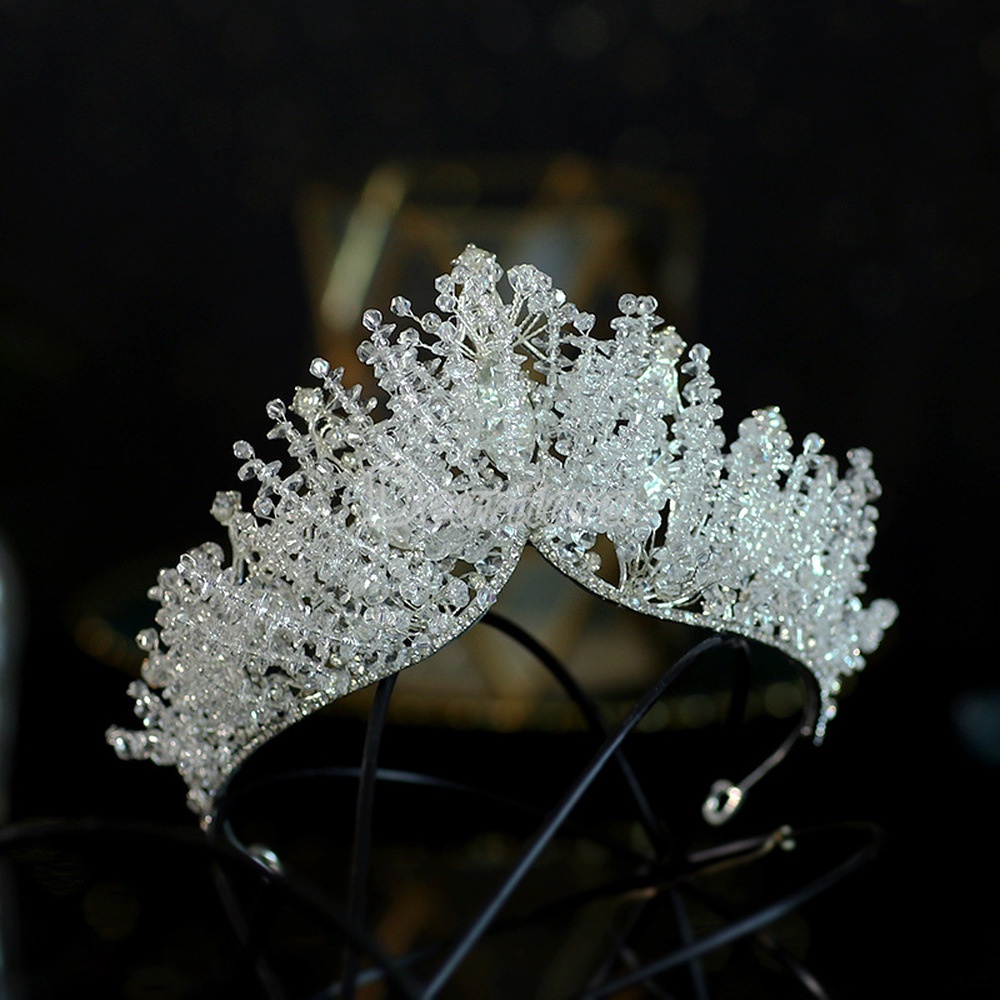 Cài Tóc Hình Vương Miện Đính Đá Sang Trọng Cho Cô Dâu