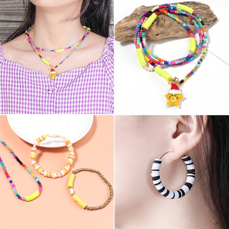 Hạt Xỏ Vòng Tròn In Chữ Làm Trang Sức Thủ Công