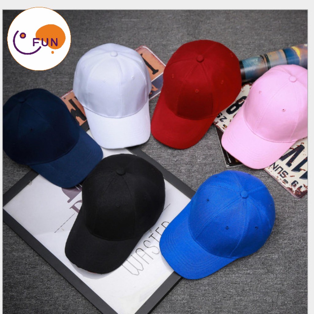 Mũ lưỡi trai trơn unisex nhiều màu sắc thời trang, form chuẩn, nón kết dành cho nam và nữ, dáng Hàn Quốc hot trend