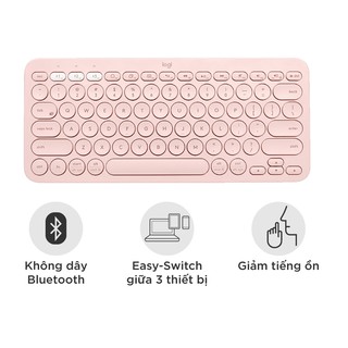 Bàn phím Logitech K380 Bluetooth Hồng