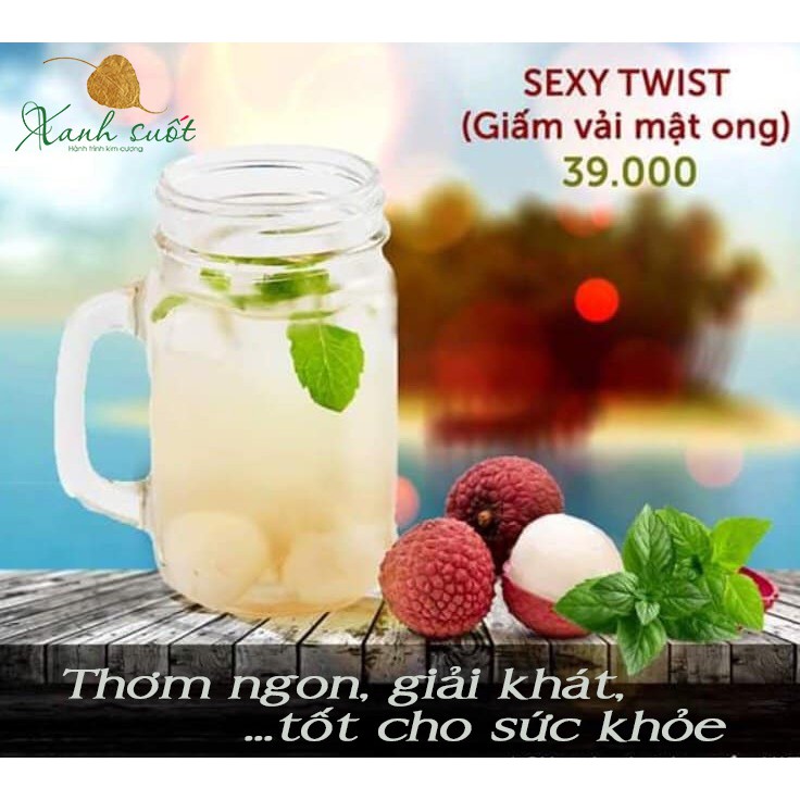 [Kim Ngân] Giấm Hoa Quả Tự Nhiên- Lên Men Tự Nhiên, Thơm Ngon, An Toàn, Đa Dụng- Kim Ngan Fruit Vinegar [Xanh Suốt]