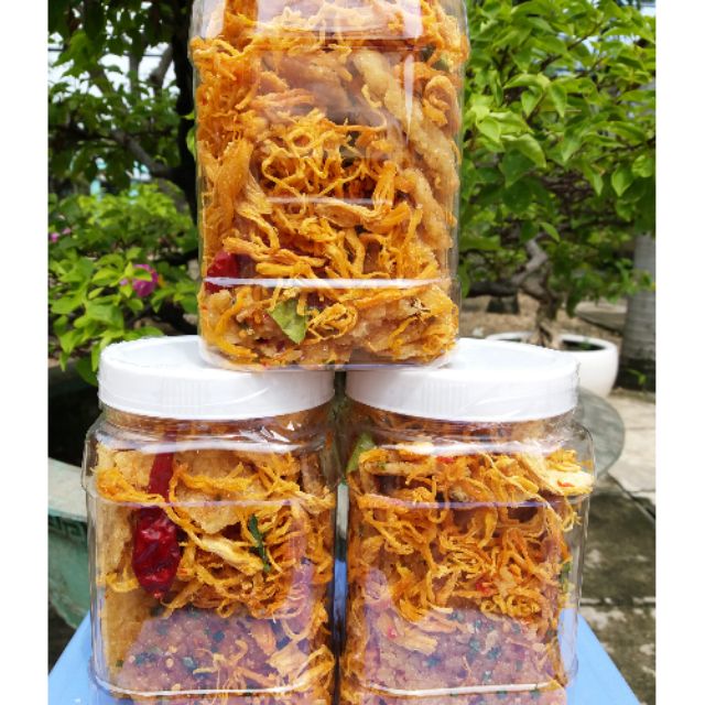 3 HỦ CƠM CHÁY KHÔ GÀ ( TỔNG TRỌNG LƯỢNG 1 KG 2)