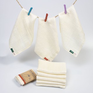 Khăn mặt tơ tằm tự nhiên KHÁNG KHUẨN 2 lớp cho trẻ em kích thước 30x25 cm