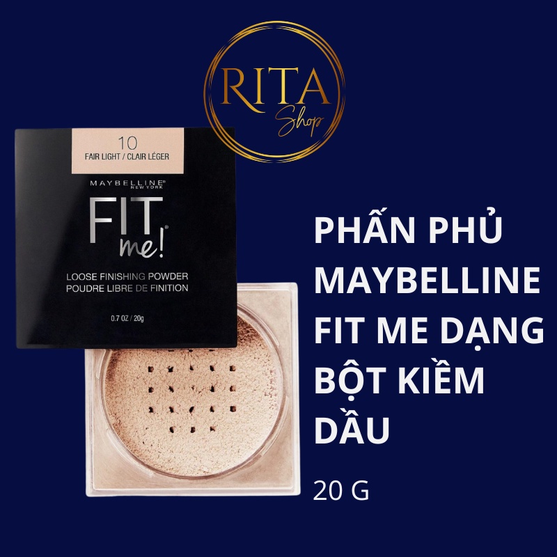 Phấn phủ Maybelline Fit Me dạng bột kiềm dầu Made in Canada