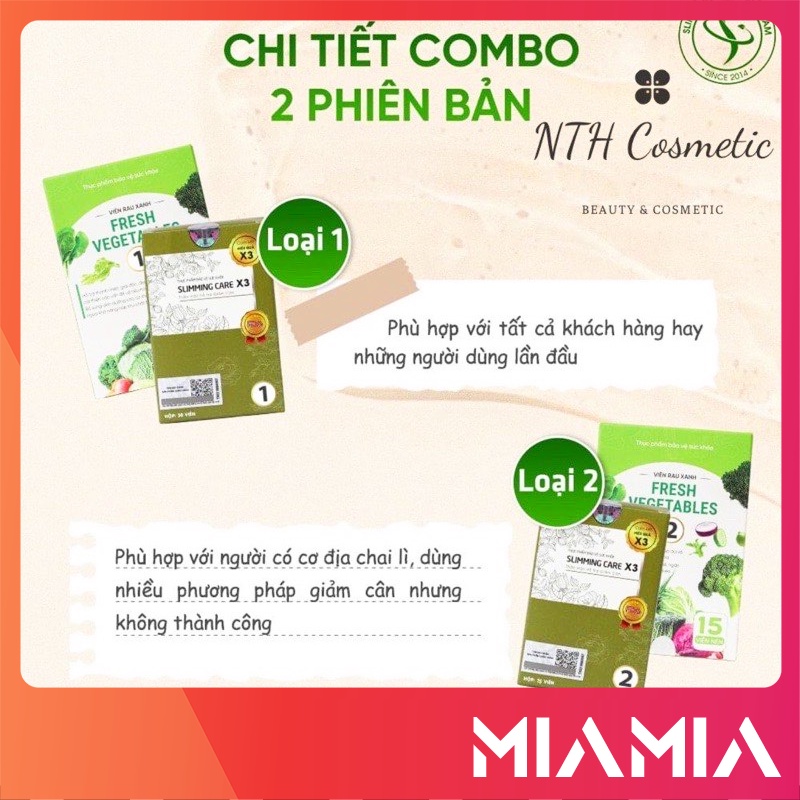 Viên Uống Giảm Cân Slimming Care Tặng Kèm Detox Rau Củ Chính Hãng