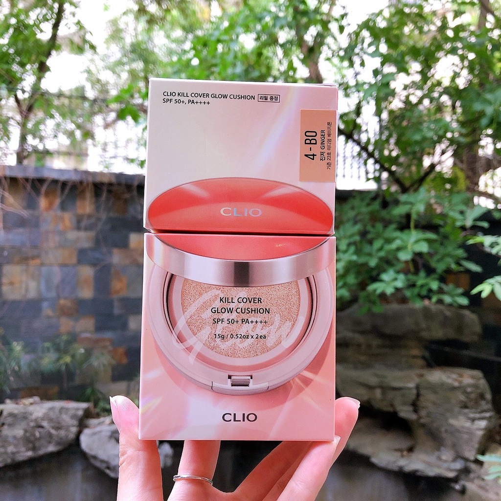 Phấn nước CLIO KILL COVER GLOW CUSHION SPF50+ PA+++ 15gx2