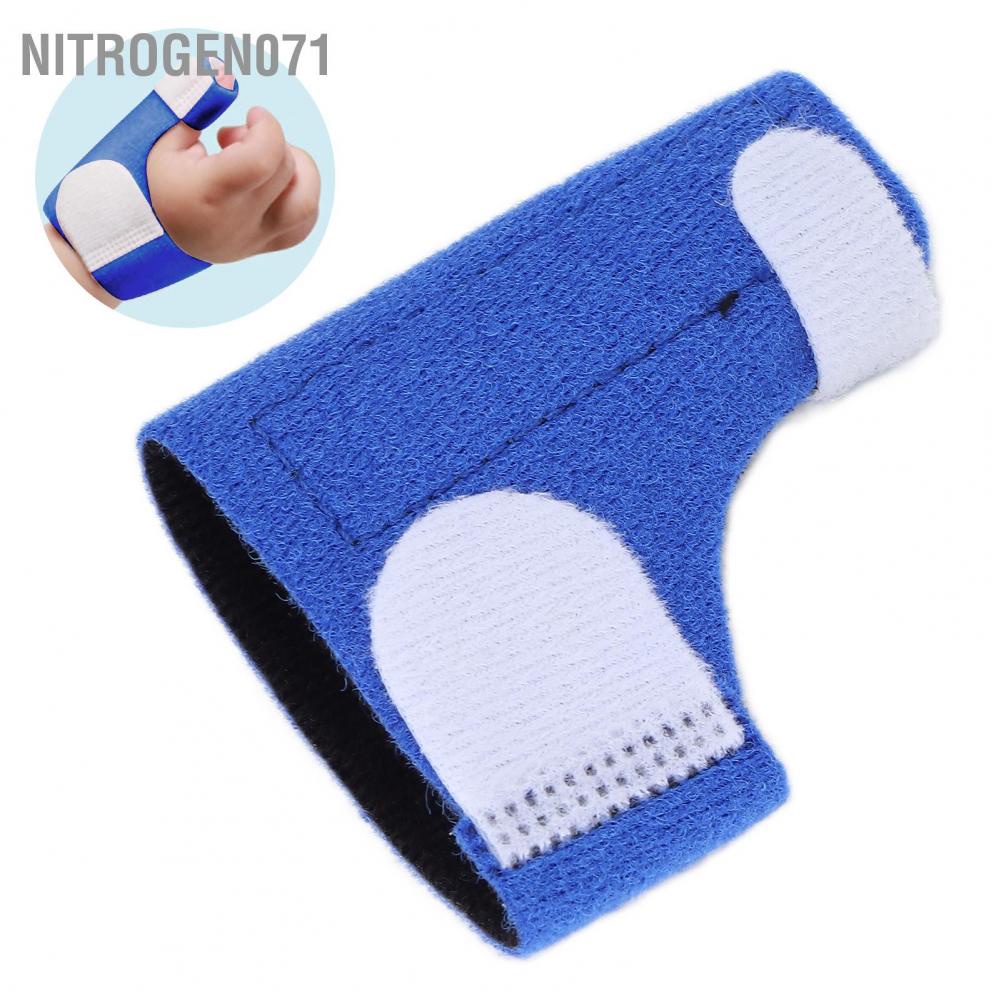 Nitrogen071 Bảo vệ ngón tay em bé Ổn định cái mềm Bộ ổn cho trẻ sơ sinh Nẹp hỗ trợ màu xanh