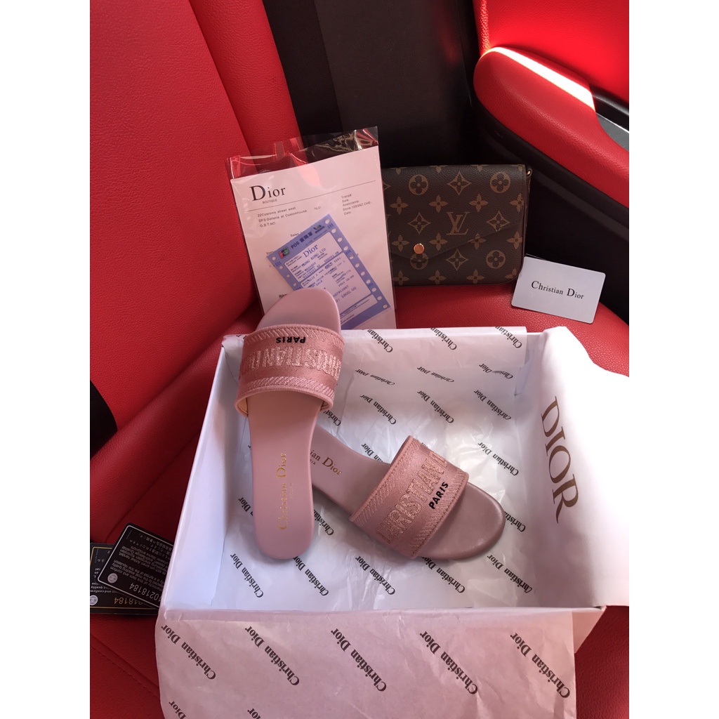 Xăng đan Cotton Thêu Họa Tiết Sọc Ca Rô Thời Trang Dành Cho Nữ No Box-2021