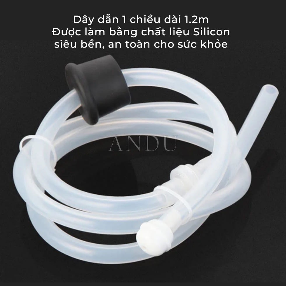 Vòi Bơm Hút Nước Rửa Chén, Tự Bơm Hút Dầu Rửa Bát với Ống Dẫn Silicon Dài 1,2m Siêu Tiện Lợi