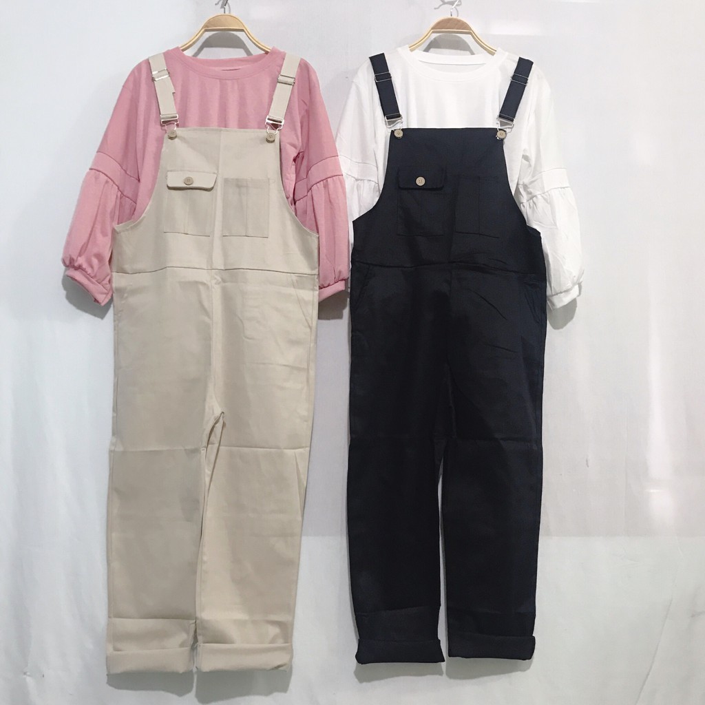 [SIÊU HOT] Quần yếm kaki baggy 2 túi ngực Unisex, yếm dài-ZP0008 | BigBuy360 - bigbuy360.vn