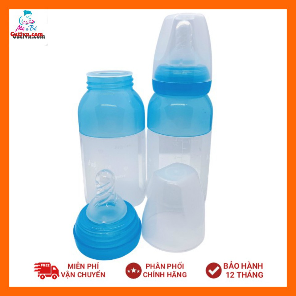 Bình sữa silicon siêu mềm baby love cổ chuẩn thân mềm 110ml tối đa 150ml cho bé