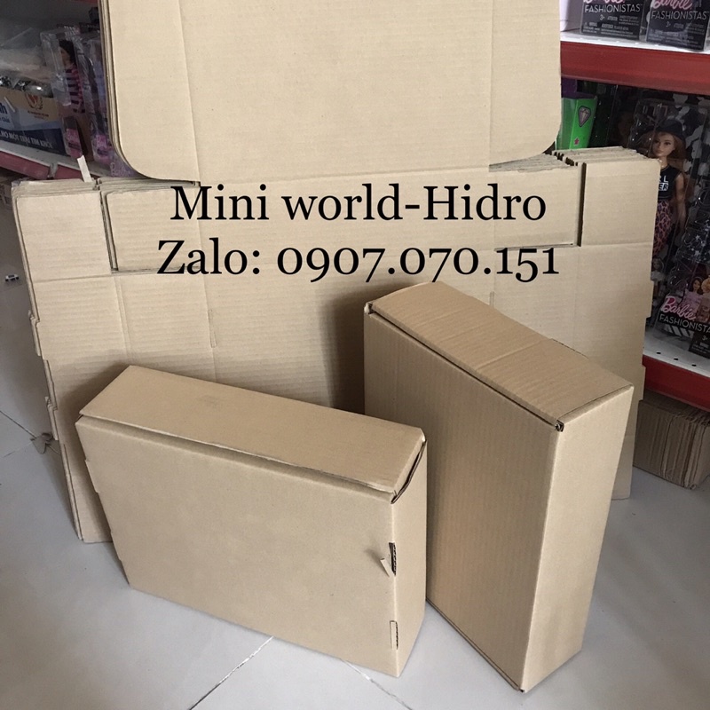 Set 20 hộp carton nắp gài size lớn 36x28x10 36x28x10cm đựng khăn, hoodie, set đồ ăn, quà tặng, giày dép mùa đông