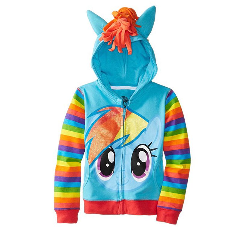 Áo hoodie Có Khóa Kéo Với Thiết Kế 3d my little pony Lý Tưởng Mặc Hàng Ngày Cho Bé Trai Và Bé Gái